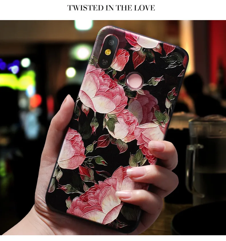 Чехол для Xiaomi Redmi Note 6 мягкий силиконовый чехол телефона из ТПУ с объемным