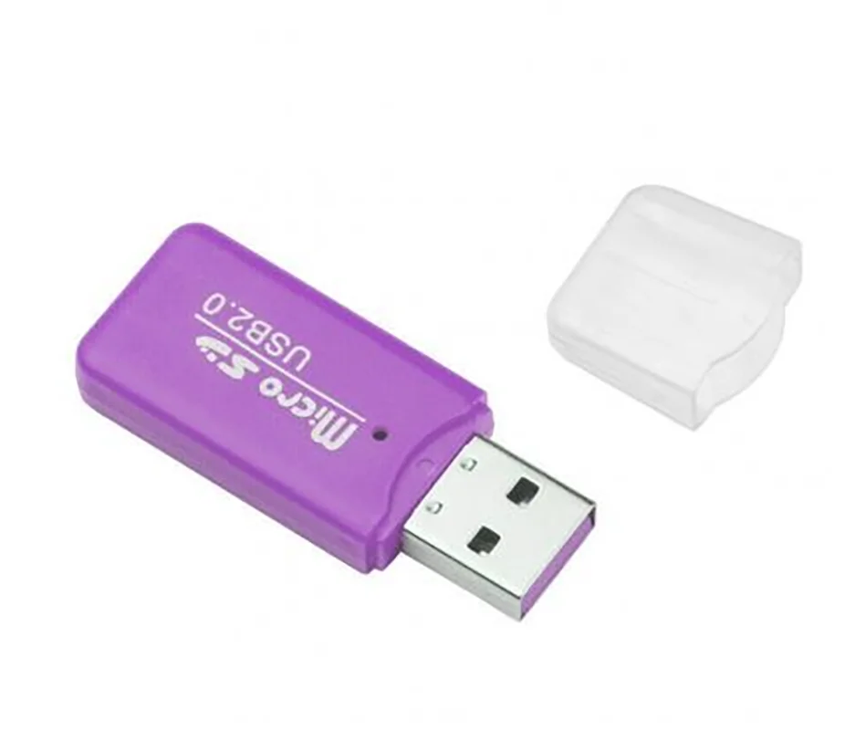 

Mini Portable USB 2.0 TF Micro SD Memory Card Reader for PC Laptop Computer