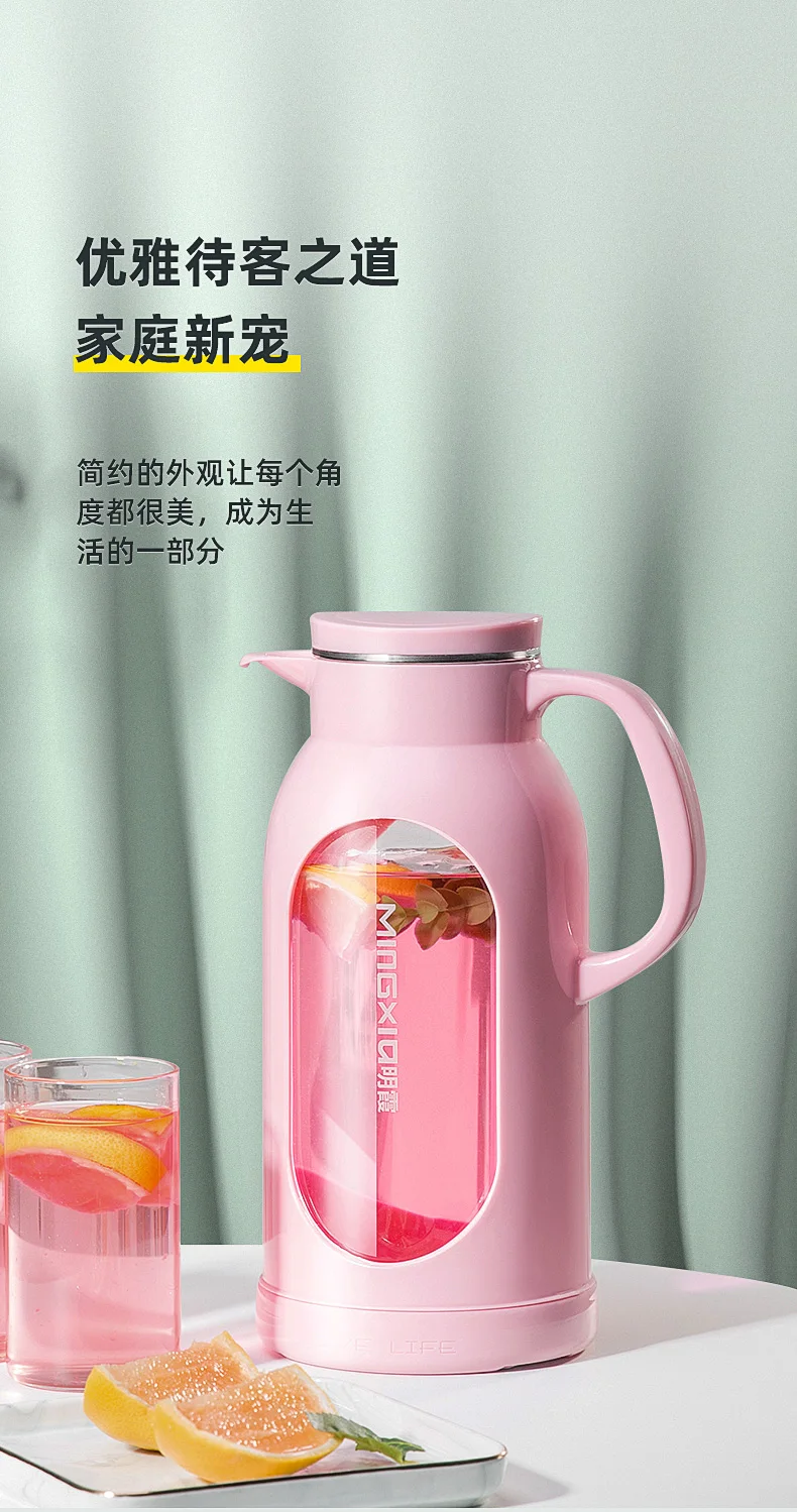 Большой заварочный черный чайник стеклянные аксессуары подарок Цветочный