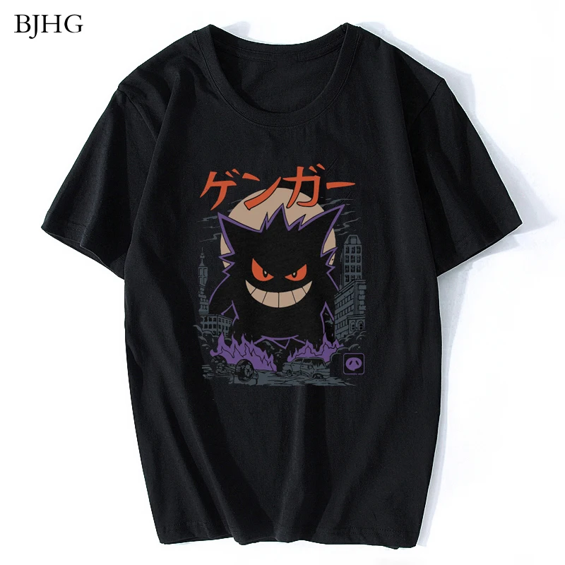 BJHG Gengar Kaiju японский стиль Покемон Футболка мужская футболка хлопок короткий