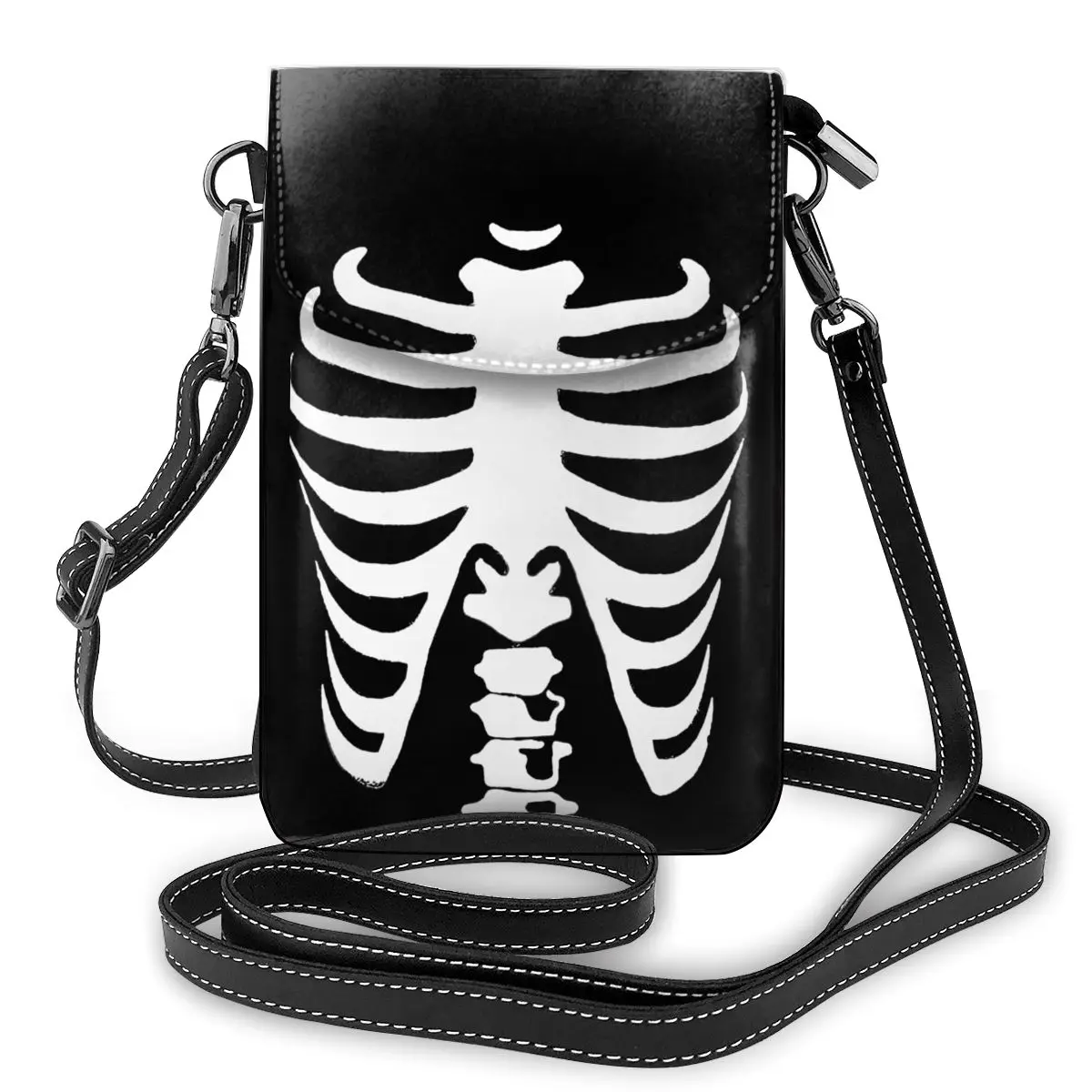 

Skeleton Shoulder Bag Halloween Woman Gifts Women Bags Funny Leather Business Purse