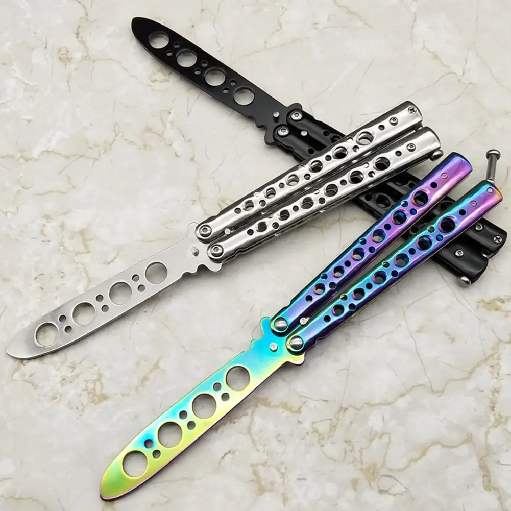 

Stainless Portable Transformable Blunt Pocket Trainer Training Tool For Outdoor Game camping equipment