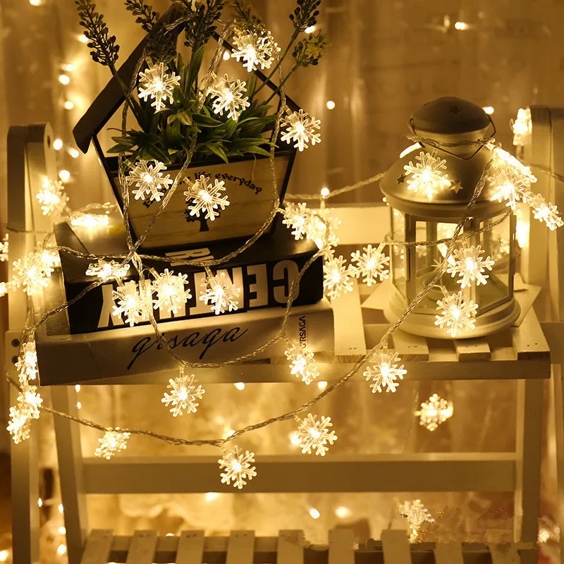 

Snowflake LED Light Christmas Tree Decor Ornament Christmas Decorations for Home Hanging Garland Navidad 2020 Xmas Gift New Year