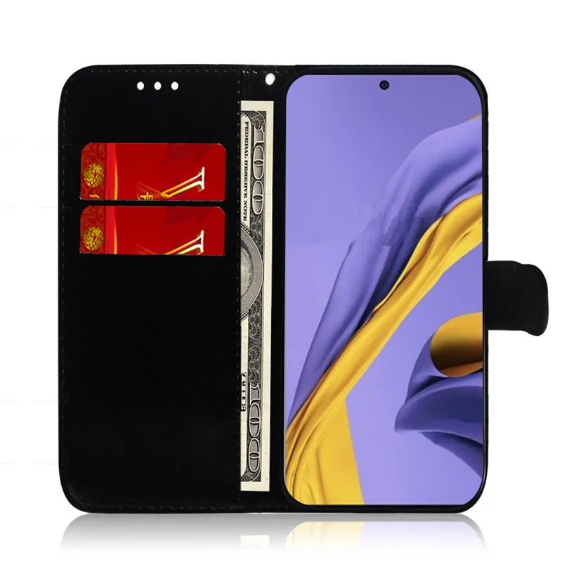 Роскошный зеркальный кожаный флип-чехол для Samsung Galaxy Note 10 S8 S9 S10 S20 Plus A40 A50 A70 A10E A20S