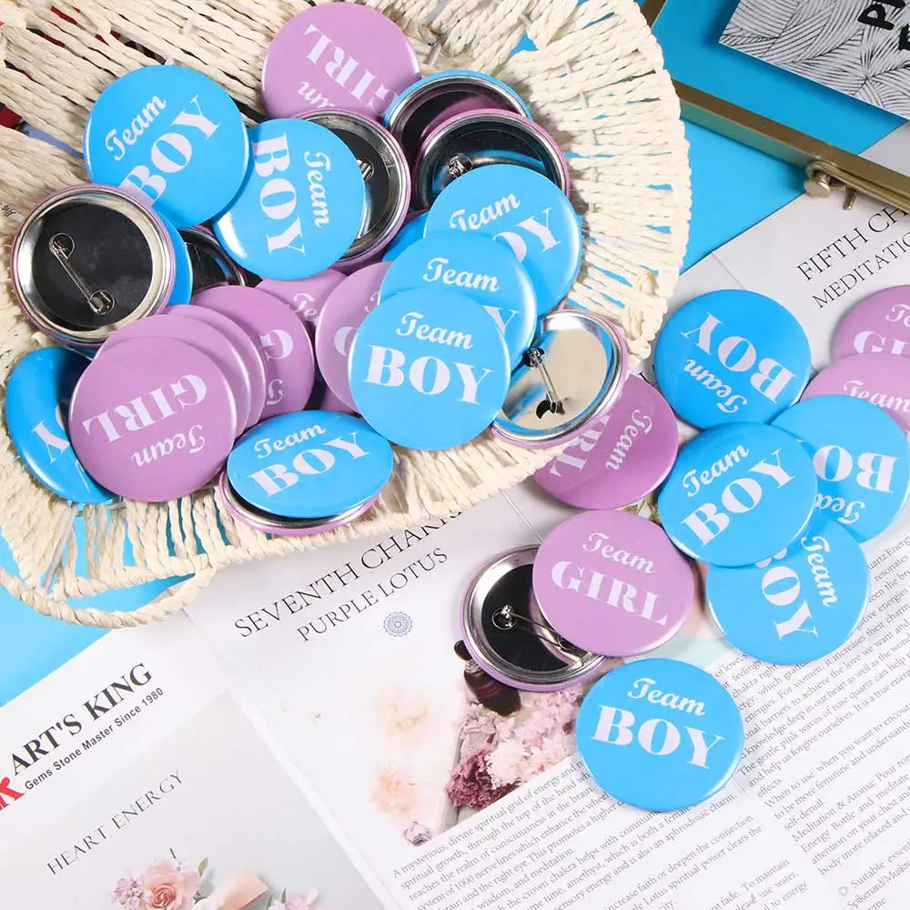 

Tinplate Button Badge Decoration Party Buttons Sticker Boys And Girls Party Badge Tinplate Button Sticker