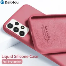 Liquid Silicone Shockproof Case For Samsung Galaxy A22 A52 A72 A32 A12 A51 A71 A21S S21 Ultra Plus S20 FE Note 20 10 Soft Cover