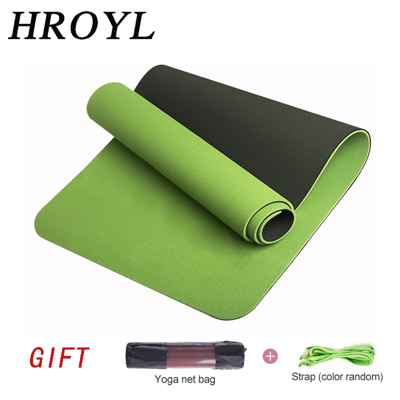 Новый нескользящий коврик для йоги из ТПЭ спортивные коврики упражнений фитнеса