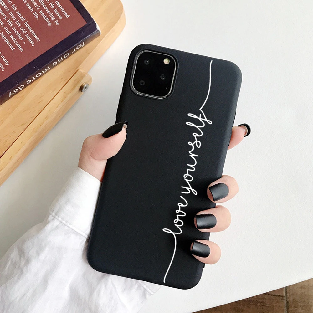 Чехол для телефона с милым принтом для влюбленных iphone 7, 8 Plus, X, 5S, SE, чехол для iphone 6 Plus, XR, XS Max, 11Pro, матовый мягкий чехол