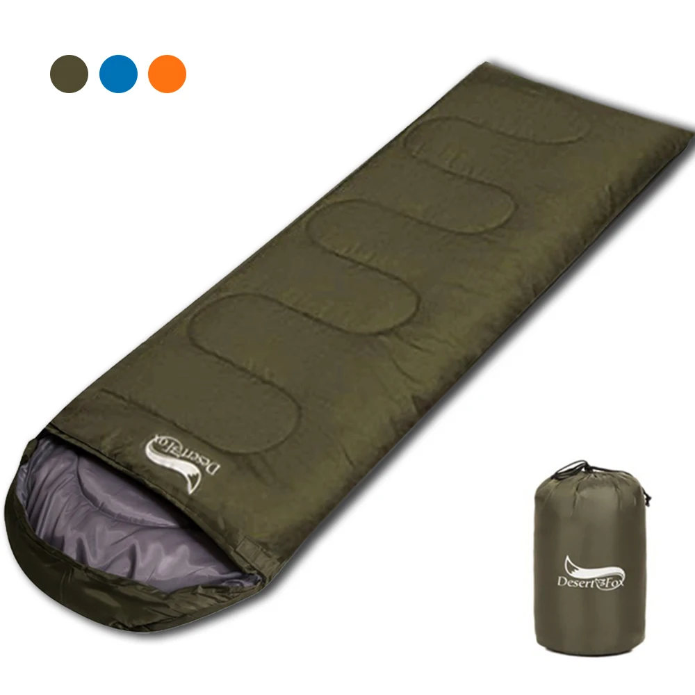 

Суперлегкие спальные мешки Desert & Fox для взрослых и детей, портативный 3-х сезонный походный туристический спальный мешок с мешком, 1 кг
