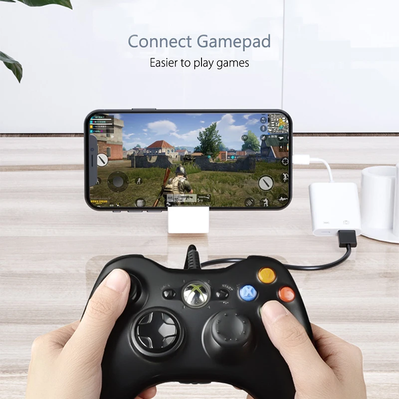 Для iPhone iPad Lightning OTG конвертер USB Micro адаптер MacBook компьютерный ридер type-c коннектор для передачи данных