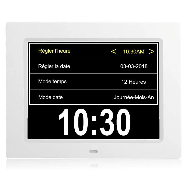 Цифровые часы с ЖК дисплеем 8 дюймов календарем датой и автоматическим