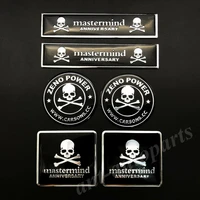 6x skull skeleton car emblem badge motorcycle gas tank sticker mastermind jdm