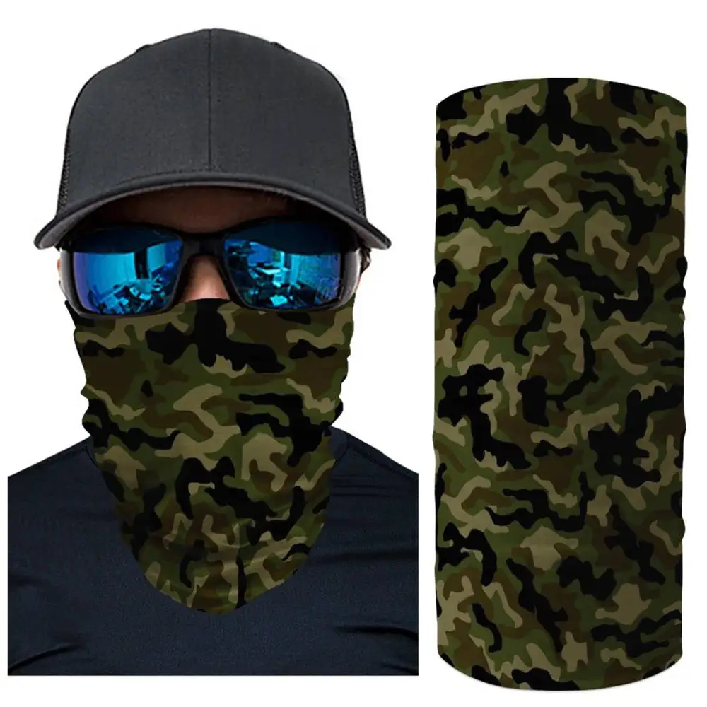ArmyGreen Камуфляжный головной платок для езды на мотоцикле с индивидуальным