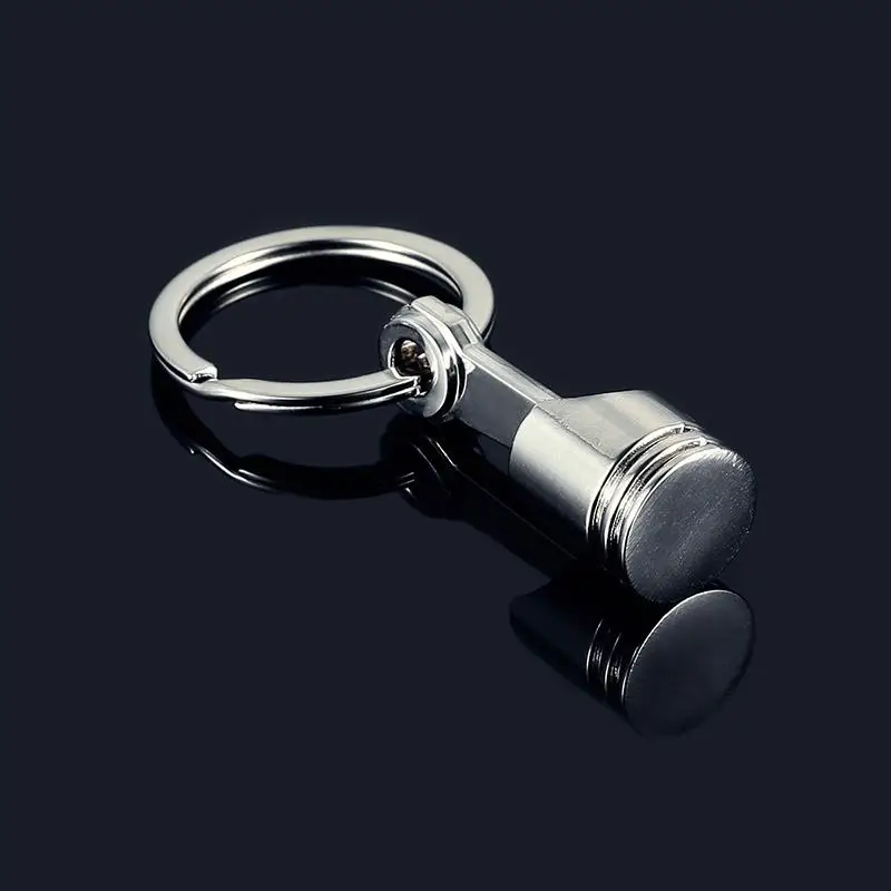 

Car Engine Piston Model Keychain Zinc Alloy Key Chain Ring Keyring Simulation Engine Keyfob Auto Car Interior Accessories 1pc