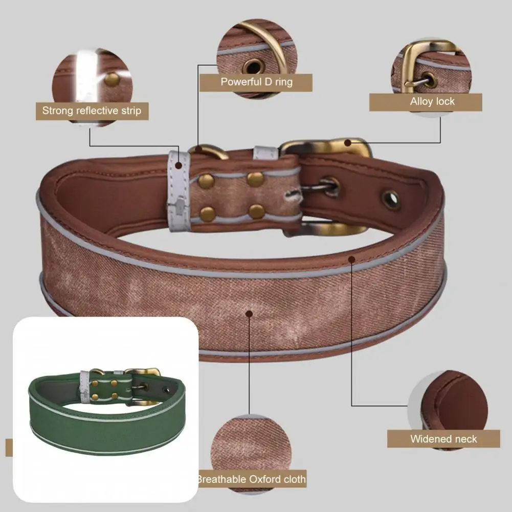 

Прочное ожерелье для собак с защитой от вытягивания, мягкая текстура, ошейник для собак, простые в использовании товары для собак