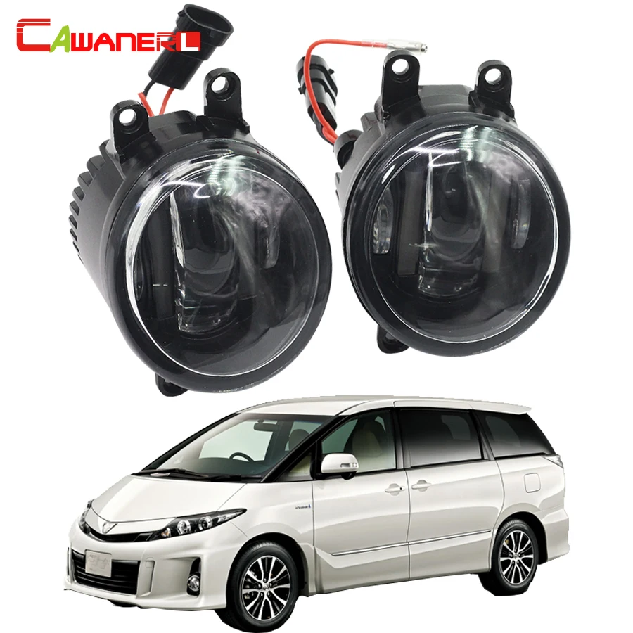 

Cawanerl 2 Pieces Car LED DRL Daytime Running Lamp Fog Light White 12V For Toyota Estima MPV (MCR3_, ACR3_, CLR3_) 2000-2006