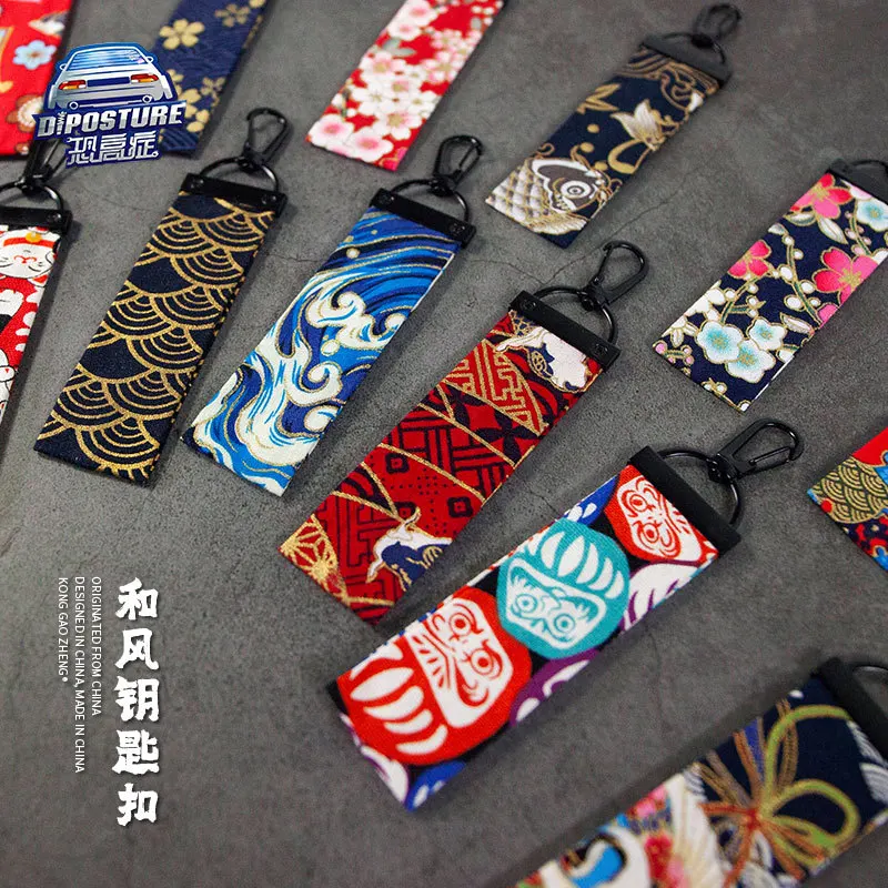 Брелок с подвеской в японском стиле Ukiyo-e брелок для автомобиля украшение