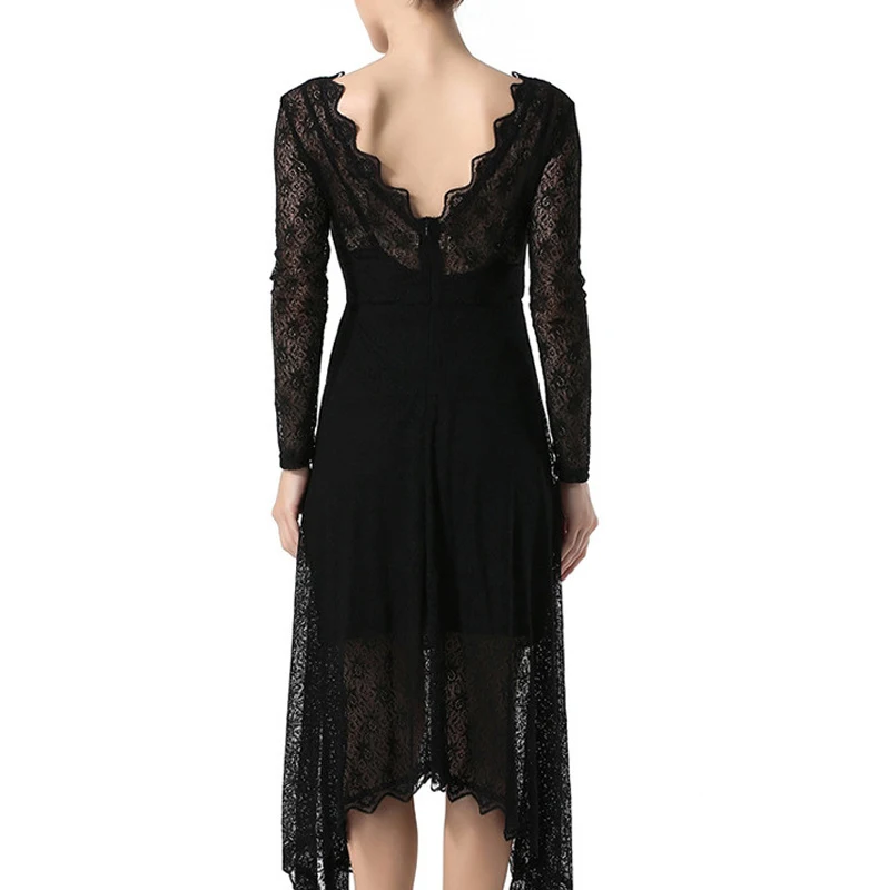 

Sexy Lace Ballroom Dance Dress Waltz Latin Dance Black Swing Skirt Festival Clothing Girls Clothes New Club Perfomance Dress 526