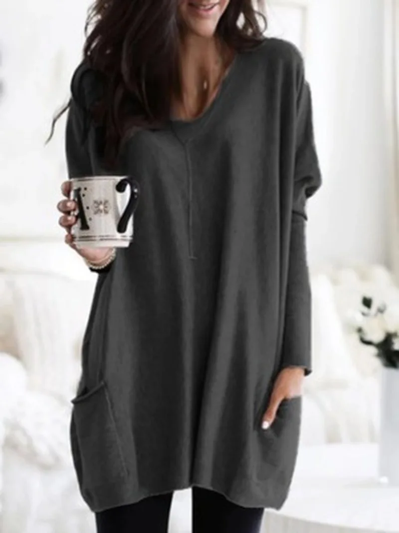 Осенняя размера плюс туника Женские топы и блузки сексуальный топ с открытыми