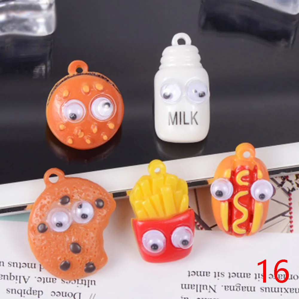 16 5 шт. Мини имитация Конфеты Мороженое фрукты кухонные продукты игрушки для детей милый мультфильм детская игрушка DIY Декор кукольный домик аксессуары - Цвет: 16