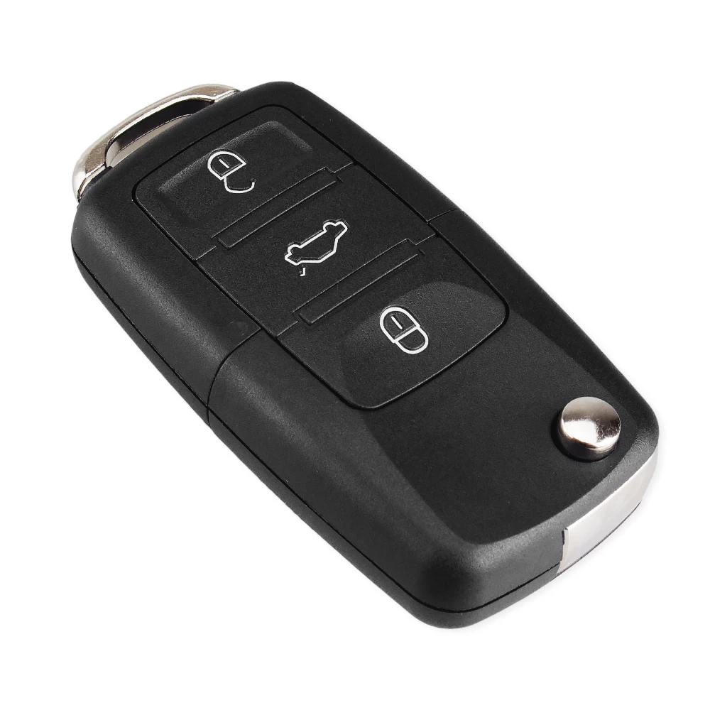 KEYYOU 20x Folding Car Remote Key Shell Case Fob For Volkswagen Vw Jetta Golf 4 6 Passat Beetle Polo Bora 3 Button | Автомобили и