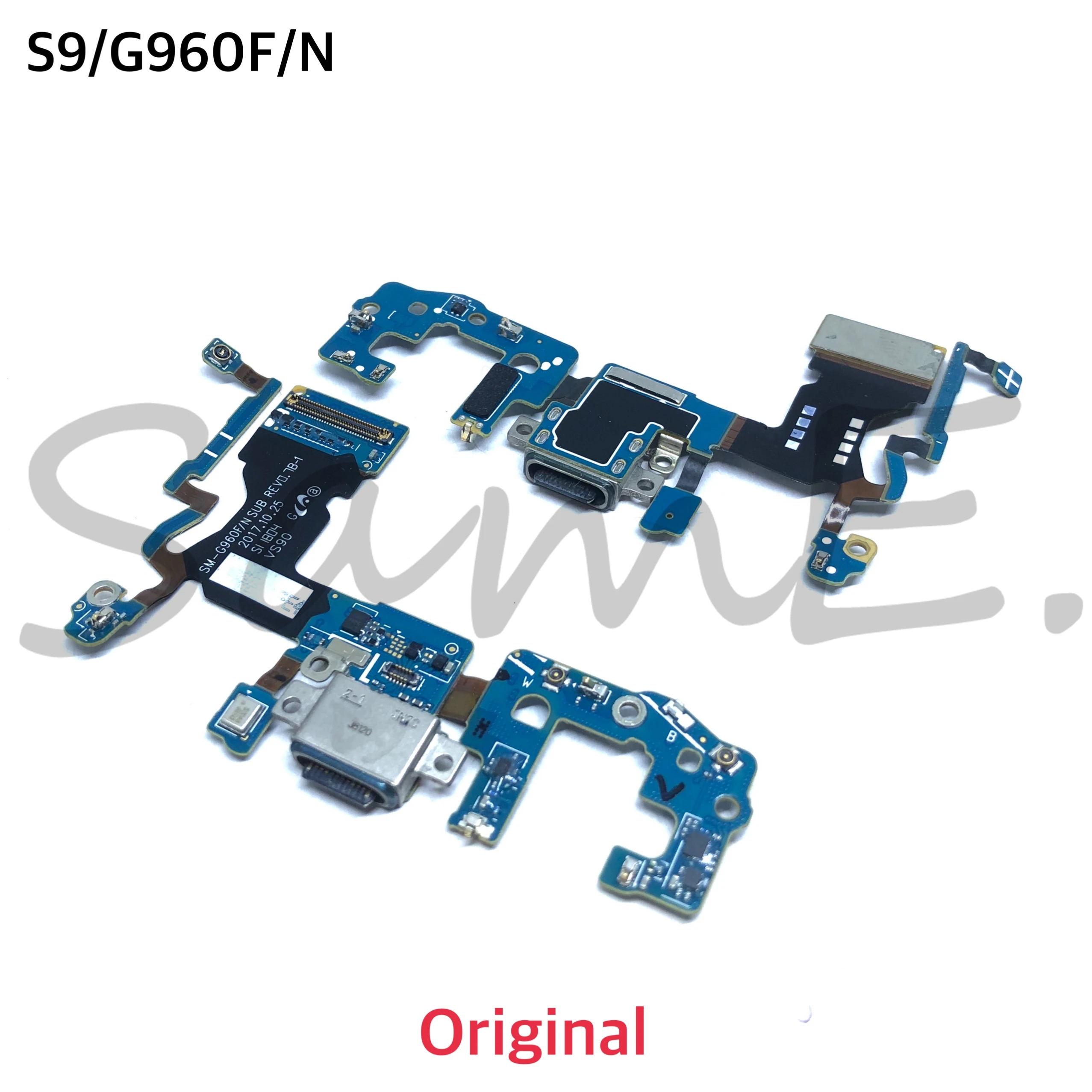 5 шт. USB разъем для зарядки гибкий кабель с микрофоном Samsung S7 S8 S9 G930F G935F G950F G955F G960F