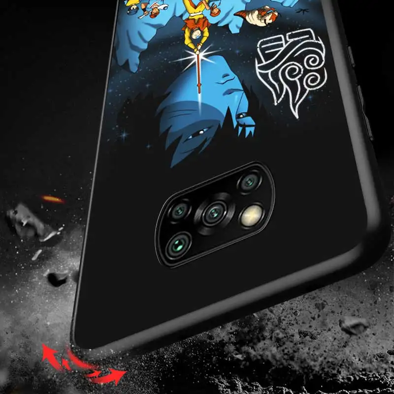 

The Last Airbender For Xiaomi Redmi K30 K30S Mi 10T Lite Pro Poco X3 NFC X2 M3 M2 F2 Pro C3 F1 Soft Black Phone Case