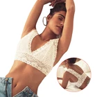 Бюстгальтер пуш-ап Женский, пикантный прозрачный бесшовный бюстгальтер без косточек, интимный кружевной Бралетт, укороченный топ, нижнее белье