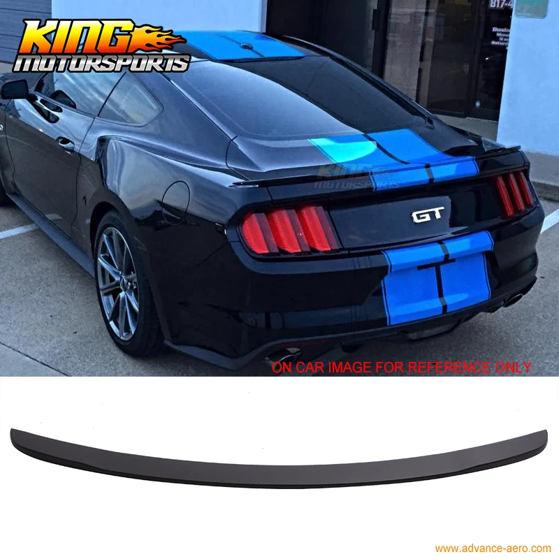Подходит для 15 19 Ford Mustang GT заводской стиль окрашенный матовый черный Задний