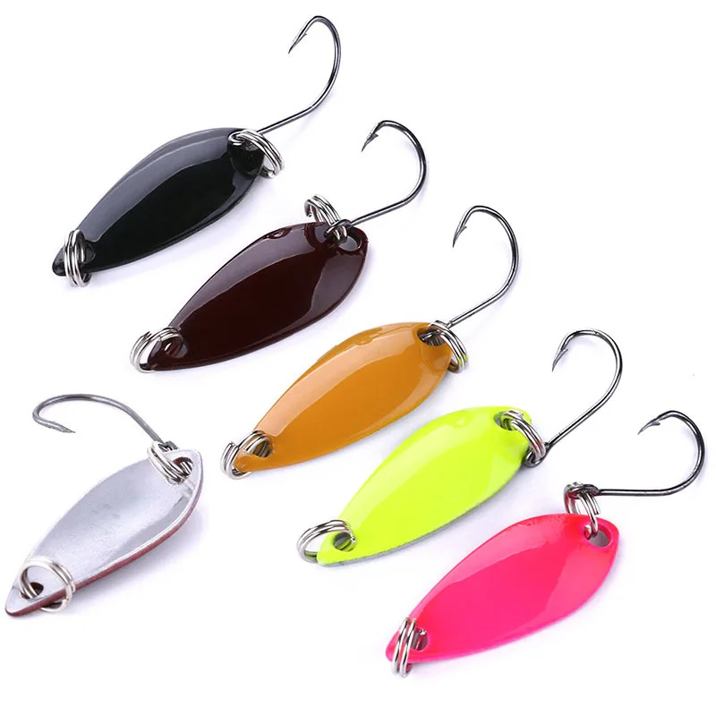 1 шт. форели ложка рыболовные приманки Воблеры Приманки Блесны 3 см 2 6 г Shads блесток