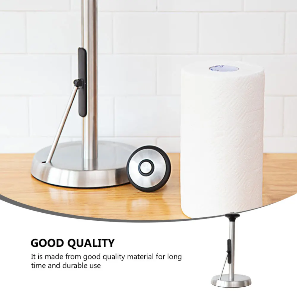 

1pc Creative Vertical Tissue Holder Kitchen Roll Paper Rack (Assorted Color)