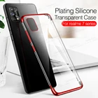 Чехол для Realme 7 Pro, силиконовый, прозрачный, противоударный