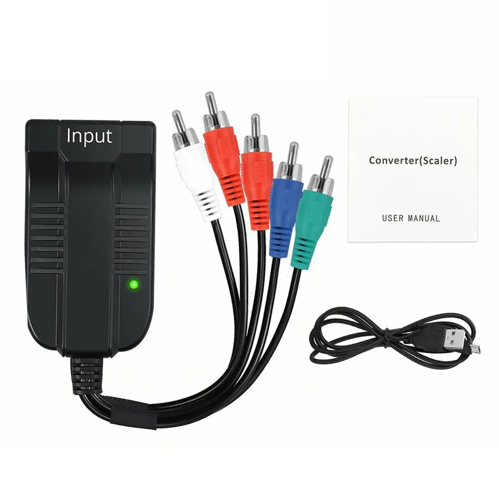 

HDMI-compatibility To Video Ypbpr Video Subject Verb Form For Nintend Audio Converter Adapter Television Pc Adapter