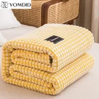 Бархатное одеяло для сна, супермягкое и уютное плюшевое плед из кораллового флиса, Современная бархатная накидка на диван, для путешествий, весна-осень