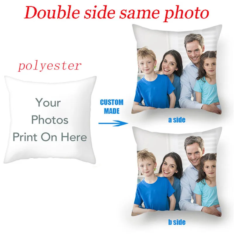 

Customized Cushion Cover DIY Custom Linen Double-sided Pillow Home Decoration Sofa Pillowcase Car Cushion Pillow