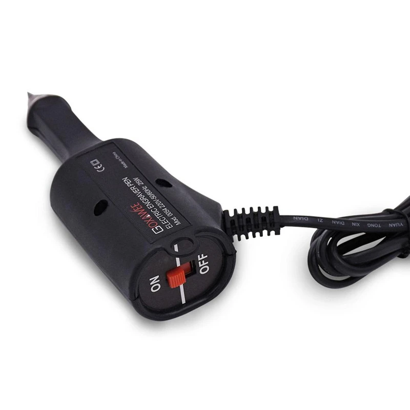 Плоская/круглая вилка 220 В Электрическая гравировка резьба ручка плоттер машина