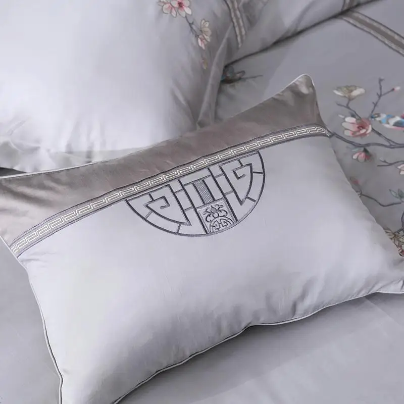 J2 с вышивкой в китайском стиле Постельное белье автоматическая крышка King Размеры