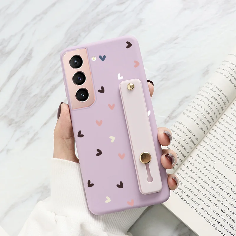 

Wrist Strap Phone Holder Case For Samsung Galaxy S21 Plus Ultra Protective Cover For Samsung s21plus s20+ S 21 Silicone Bag Capa