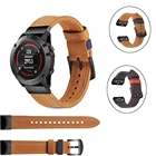 Кожаный ремешок для наручных часов Garmin Fenix7 6 Pro 7XSapphire 5 6 5X 6X 33HR 5 Plus 26 22 мм Forerunner 935945