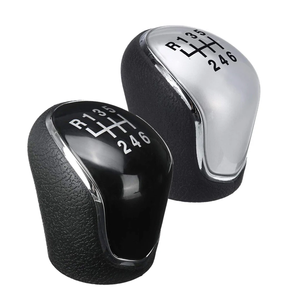 

6 Speed Manual Stick Car Gear Shift Knob Auto Lever Shifter Head Handball For Hyundai IX35 2012 - 2016 Black / Chrome