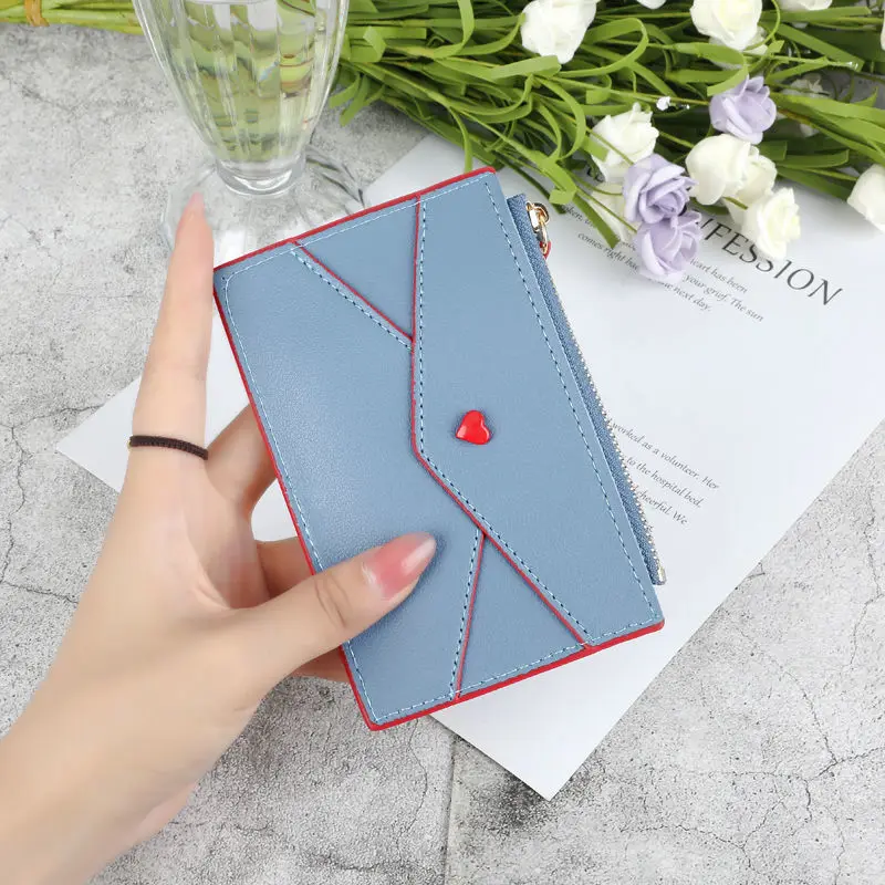 

Summer New Wallet Girl Love Simple Mini Multi-function Ultra-thin Personality Short Coin Purse Card Package Cute Cartoon