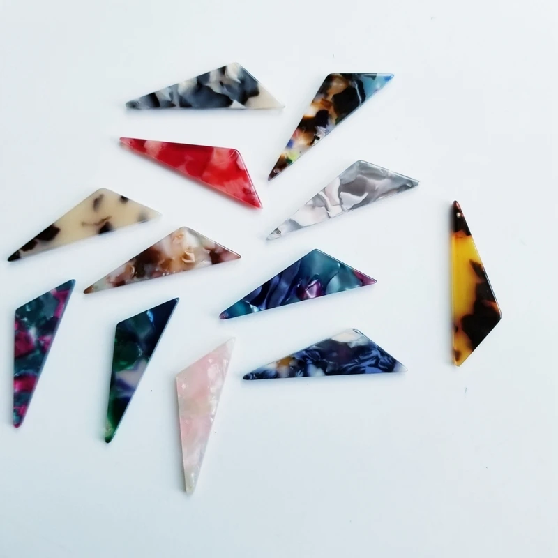 Треугольное акриловое Уксусное кислотное ушное кольцо для ногтей своими руками