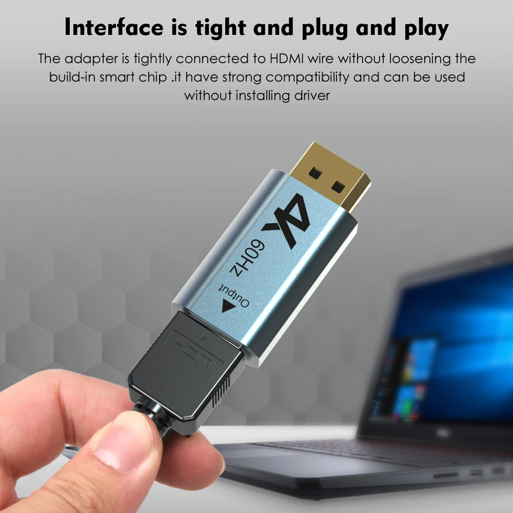 Алюминиевый адаптер Wavlink 4K Displayport dp-hdmi совместимый 2K @ 60 Гц 1080P мама-папа для ПК
