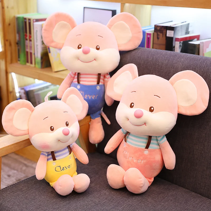 Новинка 35 55 см милые умные большие плюшевые игрушки с ушками мышки милое платье