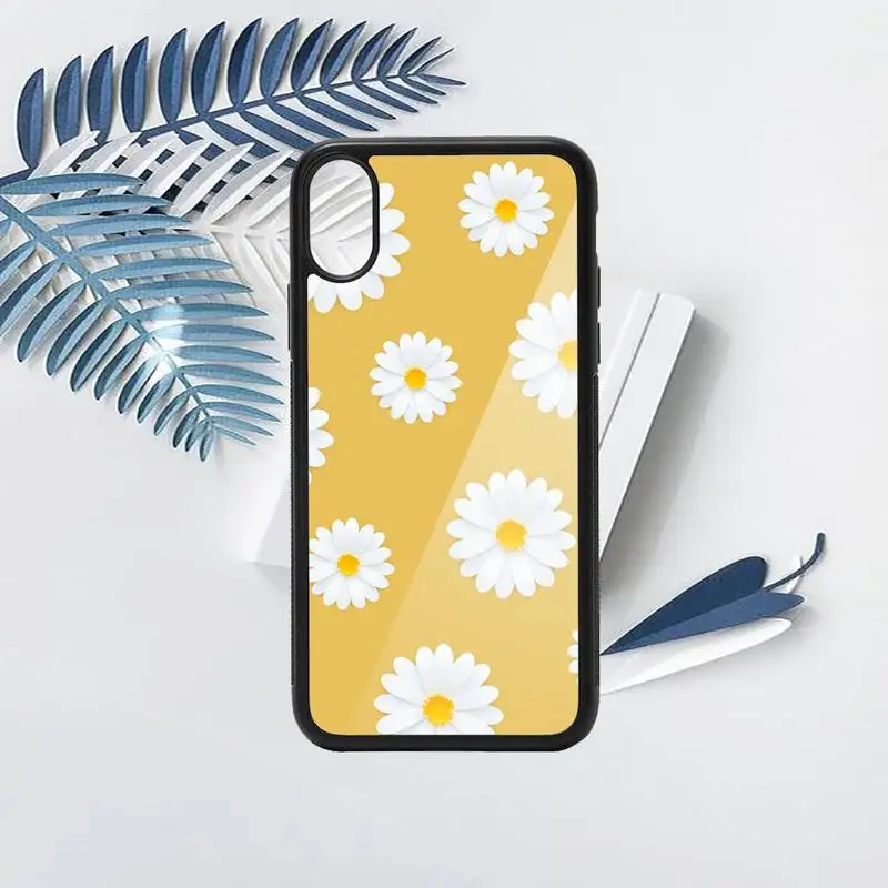 

daisy flower Phone Case TPU For iPhone X XR XS 11 12 mini Pro MAX 6 6S 7 8 Plus SE 2020