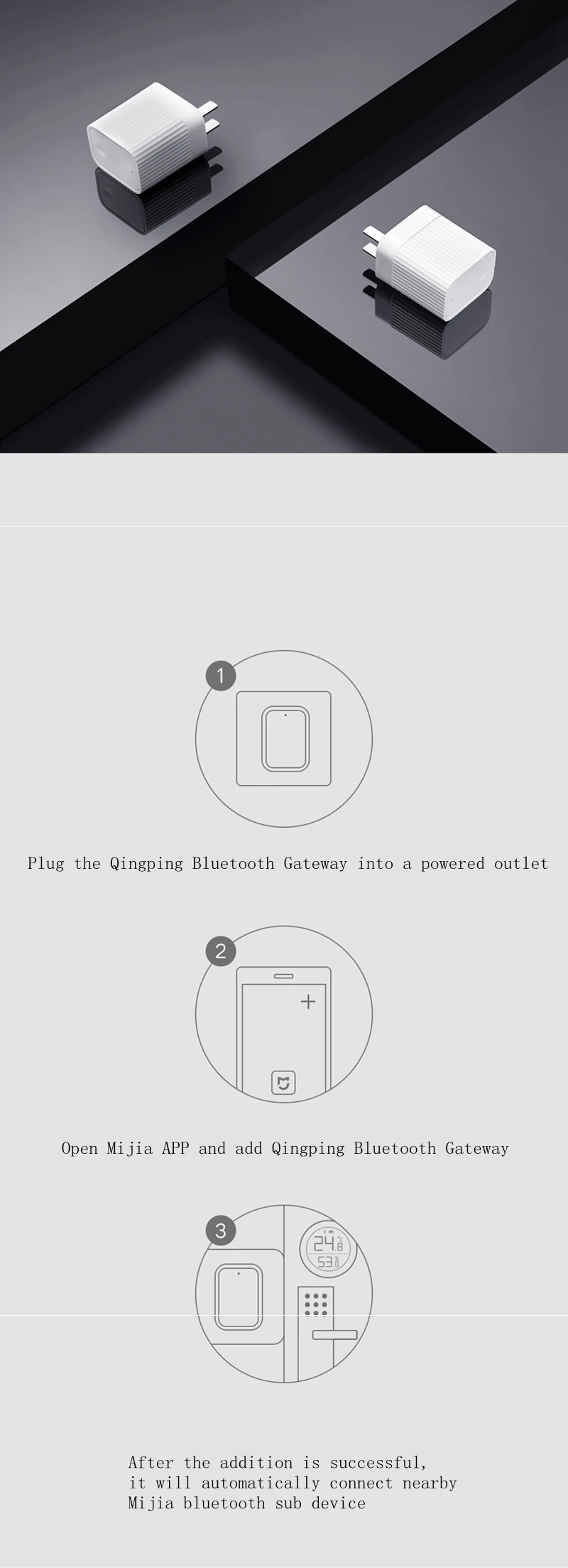 Xiaomi Cleargrass Smart Bluetooth/wifi-шлюз концентратор Работает с приложением Mijia Bluetooth устройство «умный дом» датчик шлюз