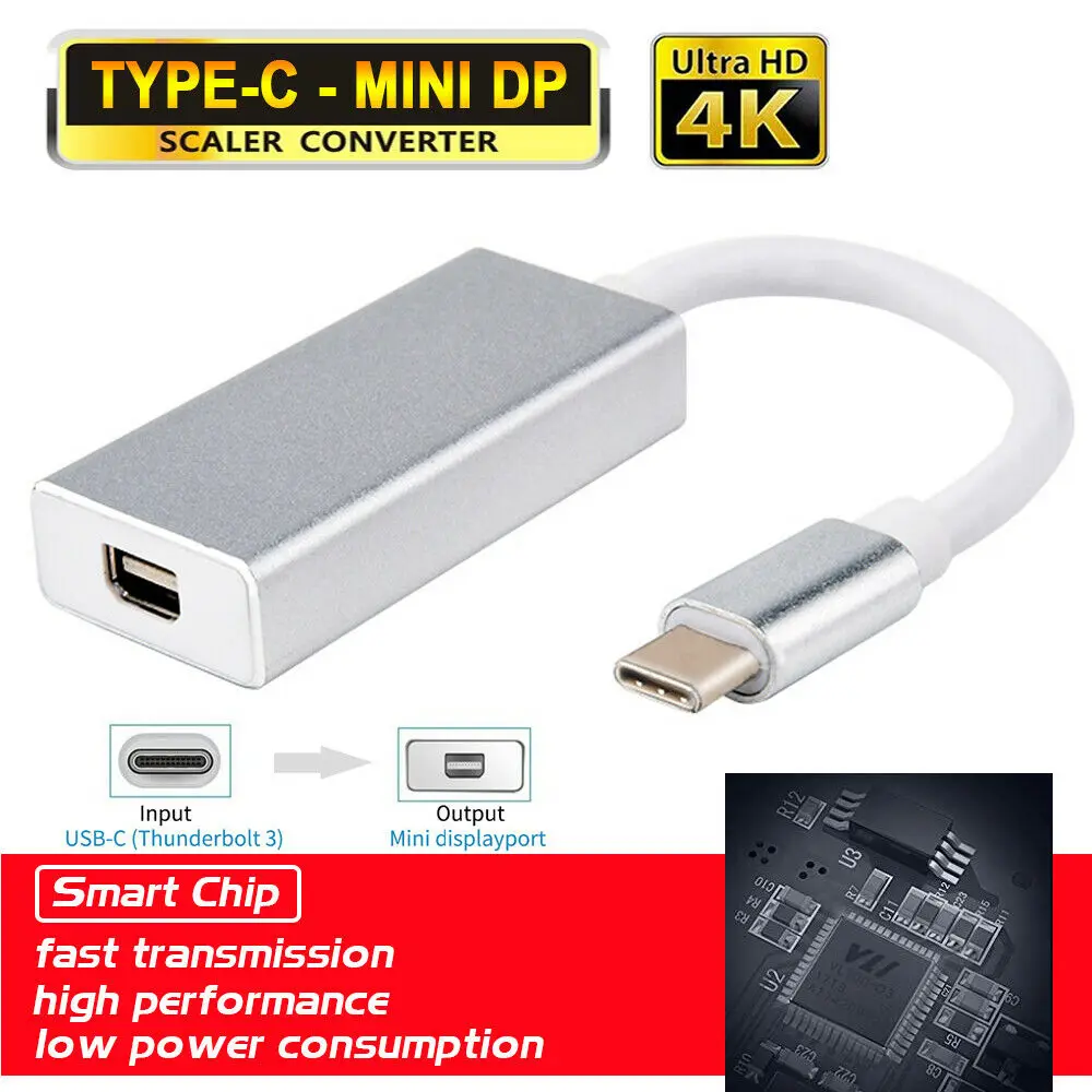 4K type C для Mini display port адаптер папа USB DP женский кабель 3 1 | Электроника
