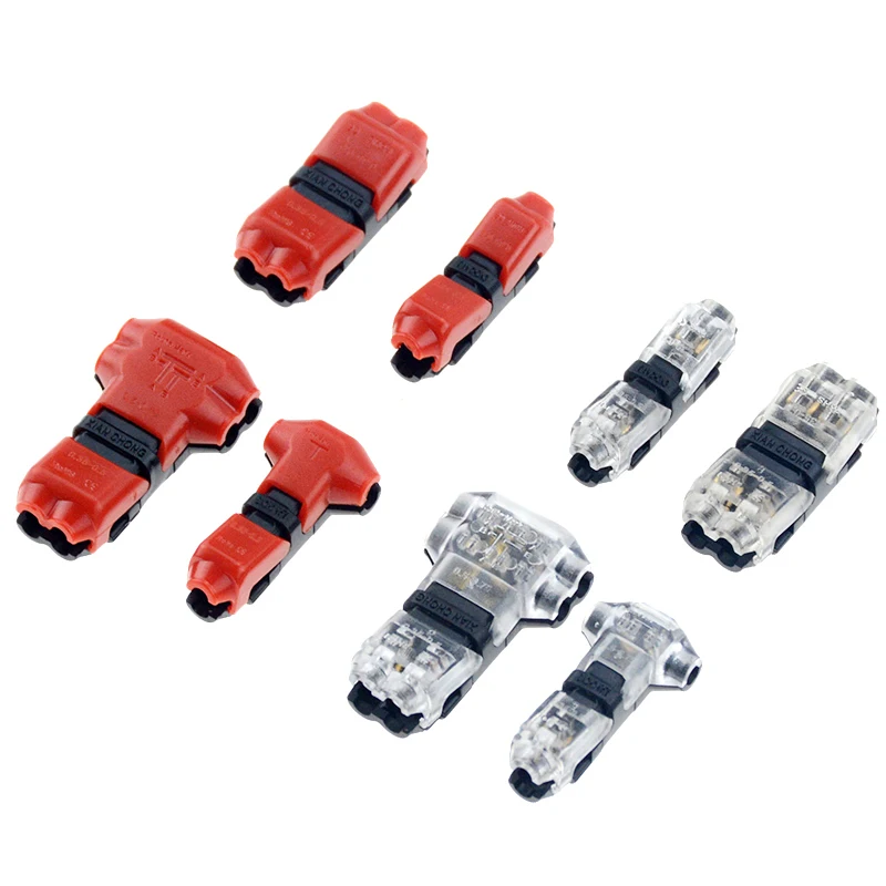 5 шт. I/T тип 1pin 2pin Быстрый Сращивание проволочный замок на скотче разъем для клемм