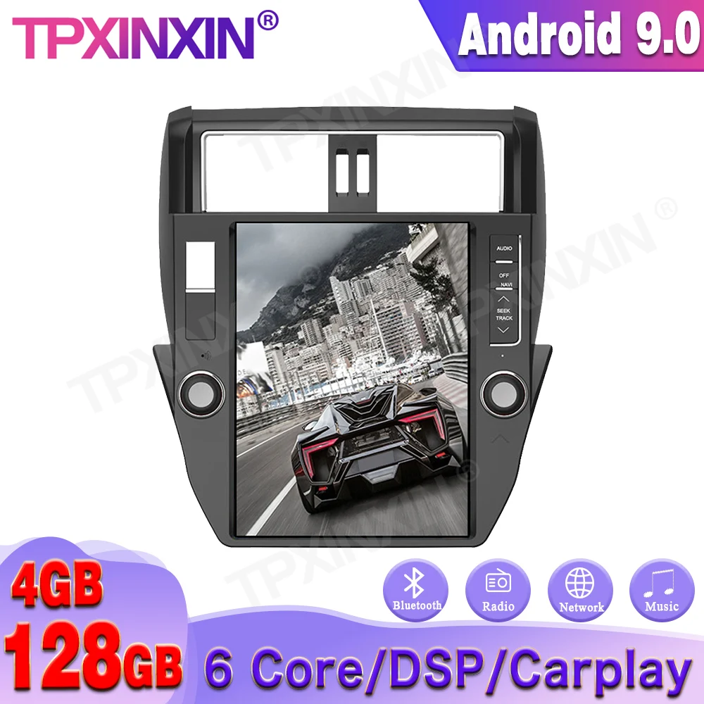 

Wireless Carplay Android 9 For TOYOTA LAND CRUISER Prado 150 2014-2017 Tesla Style Car GPS Navigation Headunit Multimedia Player