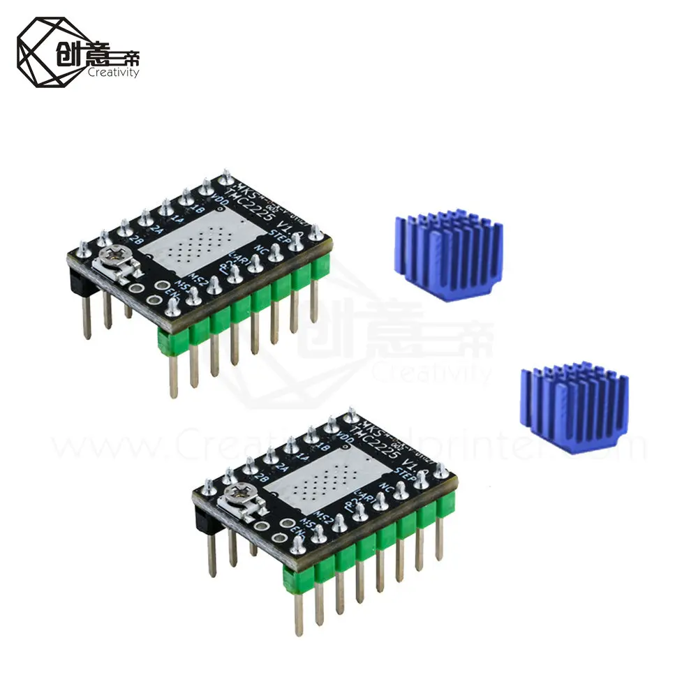 5 шт. TMC2225 Драйвер шагового двигателя Замена TMC2208 TMC2209 StepStick 3D части принтера Ультра